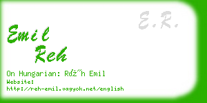 emil reh business card